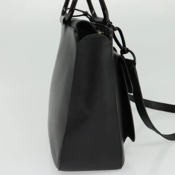 GUCCI Hand Bag Leather 2way Black 000 2058 0307 6 Auth ep10542 - Picture 4 of 16